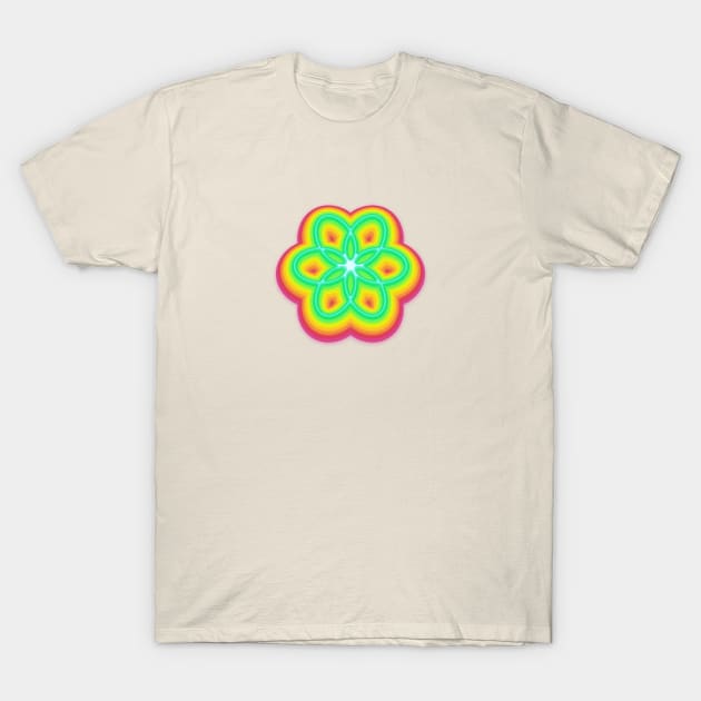 Atomic Flower T-Shirt by astrellonart